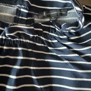 Blouse navy blue with stripes